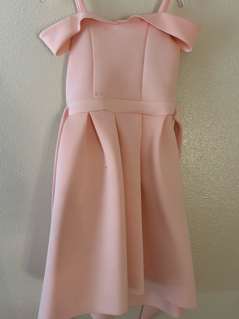 Philosophy Blush Pink Off-Shoulder Formal Dress
